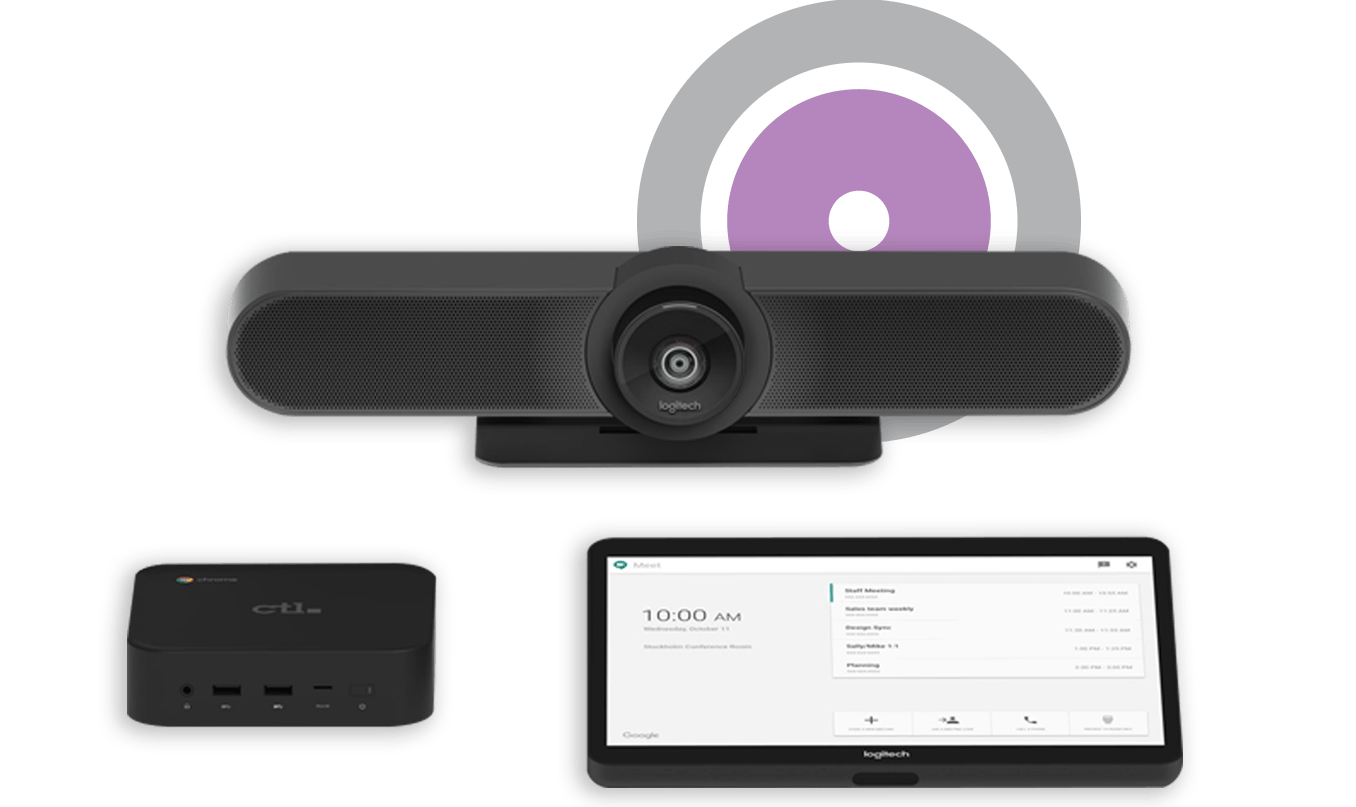 Hangouts Meet Hardware Logitech small rooms kit